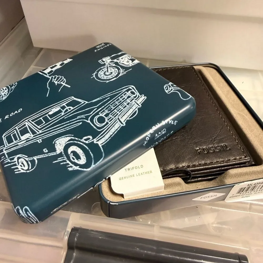 Fossil Dark Brown Leather Key Holder